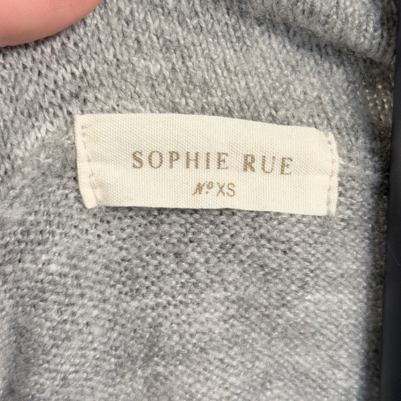 Sophie Rue Arwyn Off the Shoulder Gray Sweater - Women’s XS - Picture 3 of 4